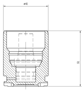 ЛС модель Hole Поршень суппорта для автомобилей Opel Zafira B (05-) задний d=41мм RCF  185106 купить недорого для авто – TRIALLI