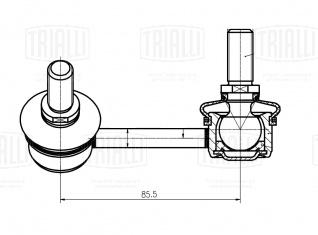 Стойка стабилизатора переднего левая для автомобиля Kia Sorento (02-) - SP 0845 - 2