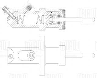 Цилиндр рабочий сцепления для автомобилей BMW 3 (E36) (93-) - CF 915 - 
