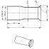 Соединитель труб глушителя - переходник d=45мм/R30/d=56мм L=120 (алюминизированная сталь) - EMP 453056 - 2