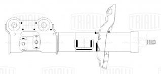 Амортизатор (стойка) передний левый для автомобиля Hyundai Elantra IV (15-) - AG 08123 - 