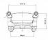 Скоба заднего тормозного суппорта для автомобилей Ford Mondeo IV (07-)/Galaxy (06-) - CF 185107 - 3