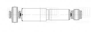 Амортизатор задний для автомобиля Nissan X-Trail (14-) - AG 14506 - 1