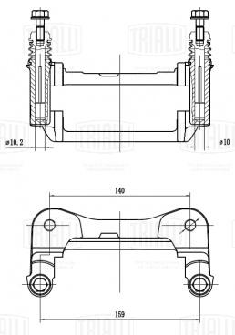 Скоба переднего тормозного суппорта для автомобилей ГАЗ 3302/3110 - CF 350149 - 2