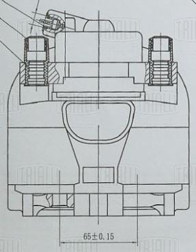 Суппорт тормозной для автомобилей Ford Mondeo IV (07-)/Volvo XC70 (07-) передний правый d=60мм - CF 102016 - 3