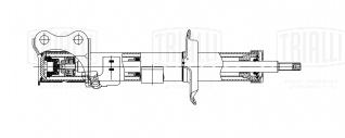 Амортизатор (стойка) передний левый для автомобиля Nissan Note (13-) - AG 14187 - 