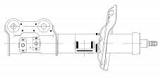 Амортизатор (стойка) передний правый для автомобиля Hyundai Elantra IV (15-)