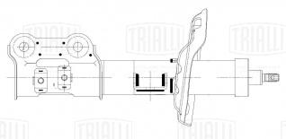 Амортизатор (стойка) передний правый для автомобиля Hyundai Elantra IV (15-) - AG 08324 - 