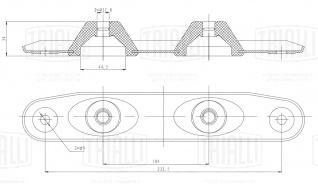 Подвес (подушка) глушителя для автомобилей Skoda/VW/Audi (1 шт.) RM 0191 - RM 0191 - 2