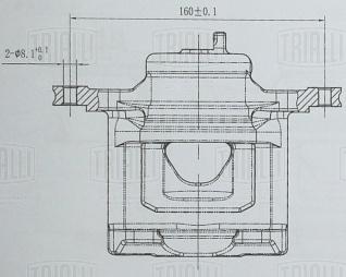 Суппорт тормозной для автомобилей Chevrolet Spark (09-) передний правый d=52мм - CF 052104 - 3