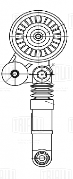 Ролик приводного ремня для автомобилей VW Passat B5 (96-) 1.9d с натяжным механизмом - CM 5498 - 5