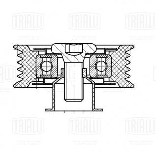 Ролик приводного ремня для автомобилей Kia Soul (08-)/Ceed (07-) 1.6d (опорный) ребристый - CM 5102 - 3