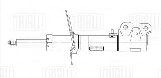 Амортизатор (стойка) передний левый для автомобиля Mitsubishi Outlander (12-) - AG 11155 - 1