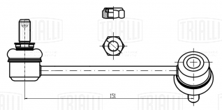 Стойка стабилизатора передняя правая для автомобиля Great Wall Hover (05-) - SP 3006 - 2
