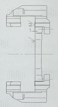 Скоба переднего тормозного суппорта для автомобилей Ford Focus II (05-) - CF 032003 - 1