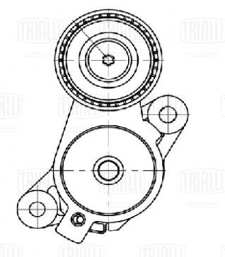 Ролик приводного ремня для автомобилей VW Golf VI (08-)/Tiguan (08-) 1.4TSi (с натяжным механизмом) компрес. - CM 5756 - 4