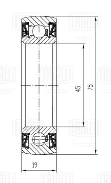 Подшипник приводного вала для автомобилей Ford Focus II (05-) - CT 1221 - 