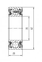 Подшипник приводного вала переднего для автомобилей Nissan Qashqai J10 (06-) CT 1128 39774-JA00A 39774-JA01A 39774-JA02A 391002397R 402107900R 391007525R 397743841R 391000978R 397746339R