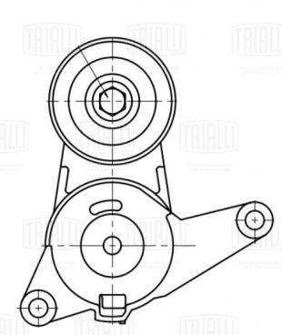 Ролик приводного ремня для автомобилей Chevrolet Captiva (06-) 3.0i/3.2i с натяжным механизмом - CM 5446 - 3