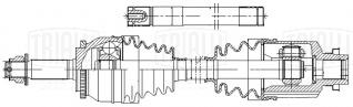 Привод передний правый для автомобилей Mitsubishi Lancer Evolution VII (01-) - CRA 4404 - 2