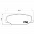Колодки тормозные дисковые передние для автомобилей Suzuki Jimny I (98-) / Samurai (89-) (PF 4331) - PF 4331 - 4