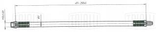 Шланг тормозной задний для автомобилей Лада Vesta SW (15-) - BF 0102 - 1
