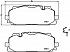 Колодки тормозные дисковые передние для автомобилей Audi A4 (B9) (17-) / A5 (16-) / A6 (18-) / A7 (18-) c тормозной системой Akebono - PF 4473 - 3