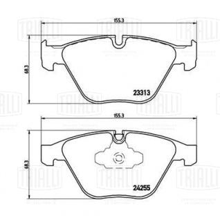 Колодки тормозные дисковые для автомобилей BMW 3 (E90/91/92/93) (05-) / X1 (E84) (09-) передние - PF 4183 - 3