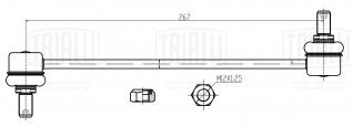 Стойка стабилизатора переднего для автомобиля Kia Sportage (10-)/Hyundai ix35 (10-) - SP 0808 - 2
