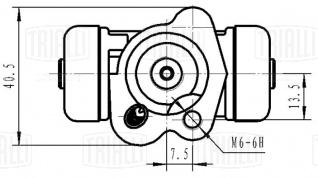 Цилиндр тормозной задний для автомобилей Toyota Corolla (01-)/Echo (99-) правый d=17.5мм - CF 194102 - 2