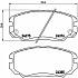 Колодки тормозные дисковые передние для автомобилей Hyundai Sonata (NF) (05-) - PF 4235 - 2
