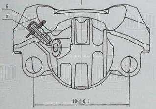 Суппорт тормозной для автомобилей Citroen Berlingo (08-)/Peugeot Partner (08-) передний левый d=60мм - CF 012011 - 3