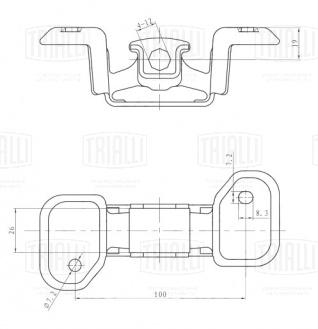 Подвес (подушка) глушителя для автомобилей Toyota Gaia (98-)/Toyota Picnic (96-) (1 шт.) - RM 0179 - 3