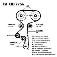 Ремень ГРМ для автомобилей Opel Astra G (98-) 1.6i/1.8i (162*20) (HNBR стекловолокно)