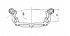 Скоба заднего тормозного суппорта для автомобилей Chevrolet Cruze (09-) - CF 350150 - 3