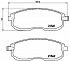 Колодки тормозные дисковые передние для автомобилей Nissan Juke (10-) / Teana (13-) / Tiida (04-) / Sentra (14-) - PF 4308 - 4