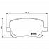 Колодки тормозные дисковые передние для автомобилей Toyota Avensis Verso (01-) (PF 4348) - PF 4348 - 4