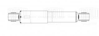 Амортизатор задний для автомобиля Hyundai Porter 2 (12-) - AG 08536 - 2