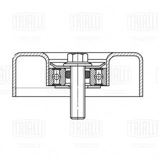 Ролик приводного ремня для автомобилей Ford Mondeo I (93-)/Mondeo II (96-) 1.6i/1.8i/2.0i (опорный) - CM 5353 - 4