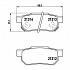 Колодки тормозные дисковые задние для автомобилей Honda Jazz (08-) / Civic  (91-) - PF 4031 - 2