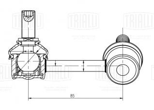 Стойка стабилизатора заднего правая для автомобиля Nissan Teana J32 (08-) - SP 1404 - 2