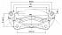 Скоба переднего тормозного суппорта для автомобилей Chevrolet Cruze (09-) - CF 105110 - 3