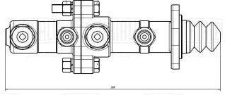 Цилиндр главный тормозной для автомобилей ГАЗ 3307 с бачком - CF 107 - 2