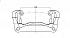 Скоба заднего левого тормозного суппорта для автомобилей Toyota Land Cruiser 200 (07-) - CF 350134 - 3