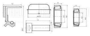 Ремкомплект ступицы передней для автомобиля Mercedes C W204 (07-) - CS 1576 - 3