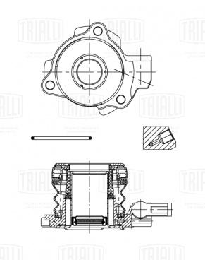 Муфта выключения сцепления для автомобилей Opel Vectra B (95-) (КПП F18, F18+) - CT 2105 - 2