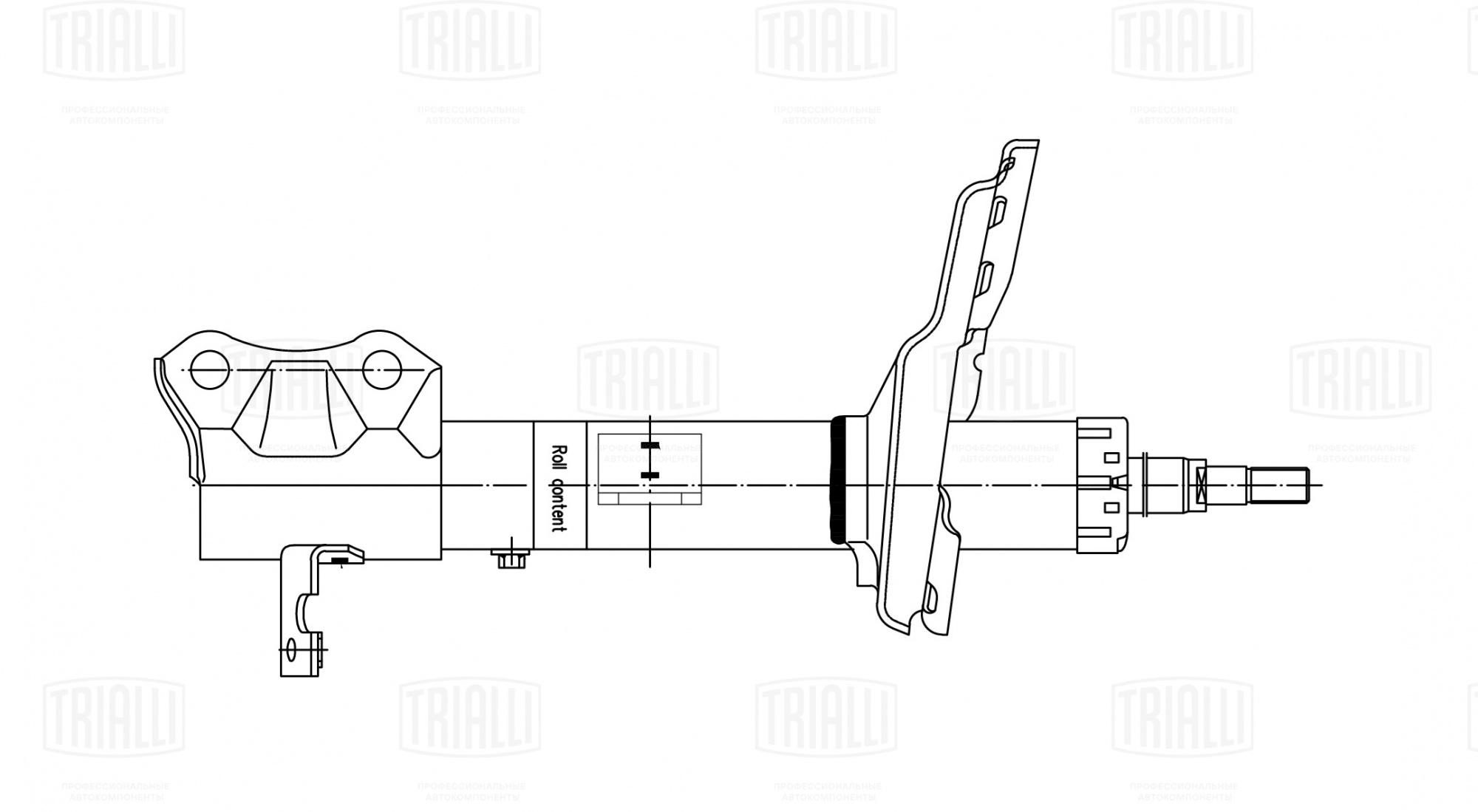 Амортизатор задний правый для автомобиля Lexus RX (03-)