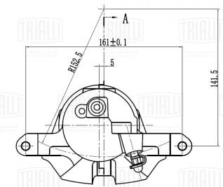 Суппорт тормозной для автомобилей Toyota RAV 4 (06-)/Auris II (12-) передний левый d=63мм - CF 190609 - 3