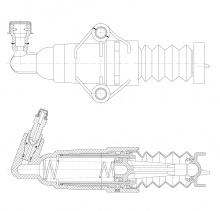 Цилиндр рабочий сцепления для автомобилей Skoda Octavia (96-) 1.4i/1.6i