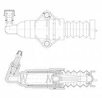 Цилиндр рабочий сцепления для автомобилей Skoda Octavia (96-) 1.4i/1.6i